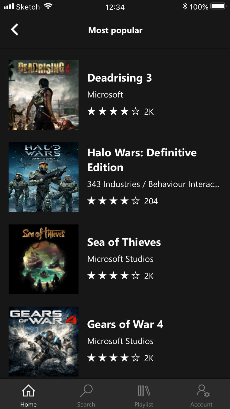 list of games for xbox game pass